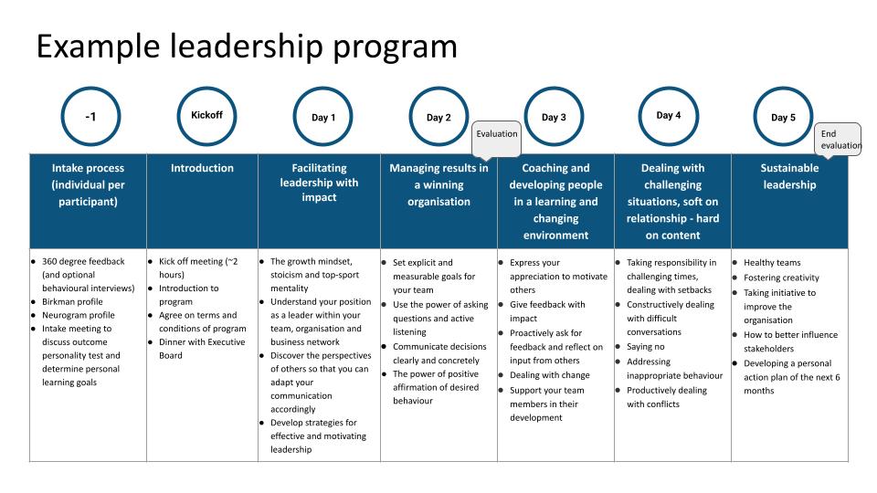 example leadership program